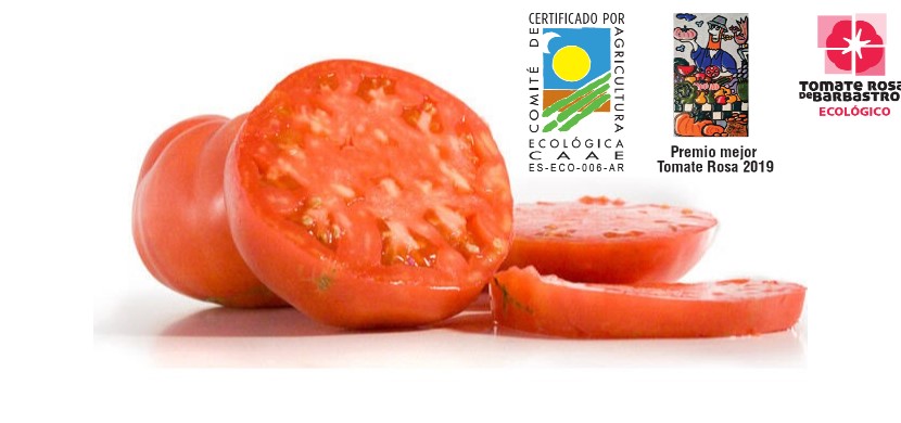 Tomate Rosa de Barbastro Categoria 1, Ecologico, Original y I premio 2019 y 2020.